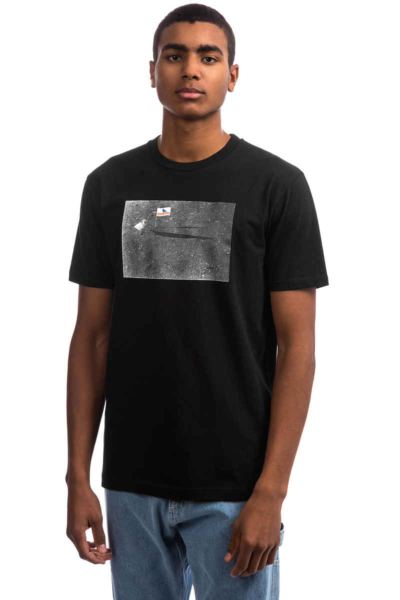Cleptomanicx Moon Gull T-Shirt (black)