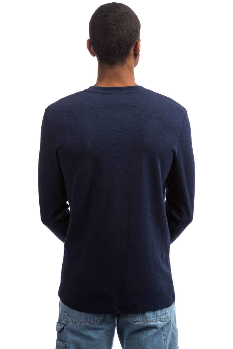 Cleptomanicx Broken Intelrock Longsleeve (dark navy)