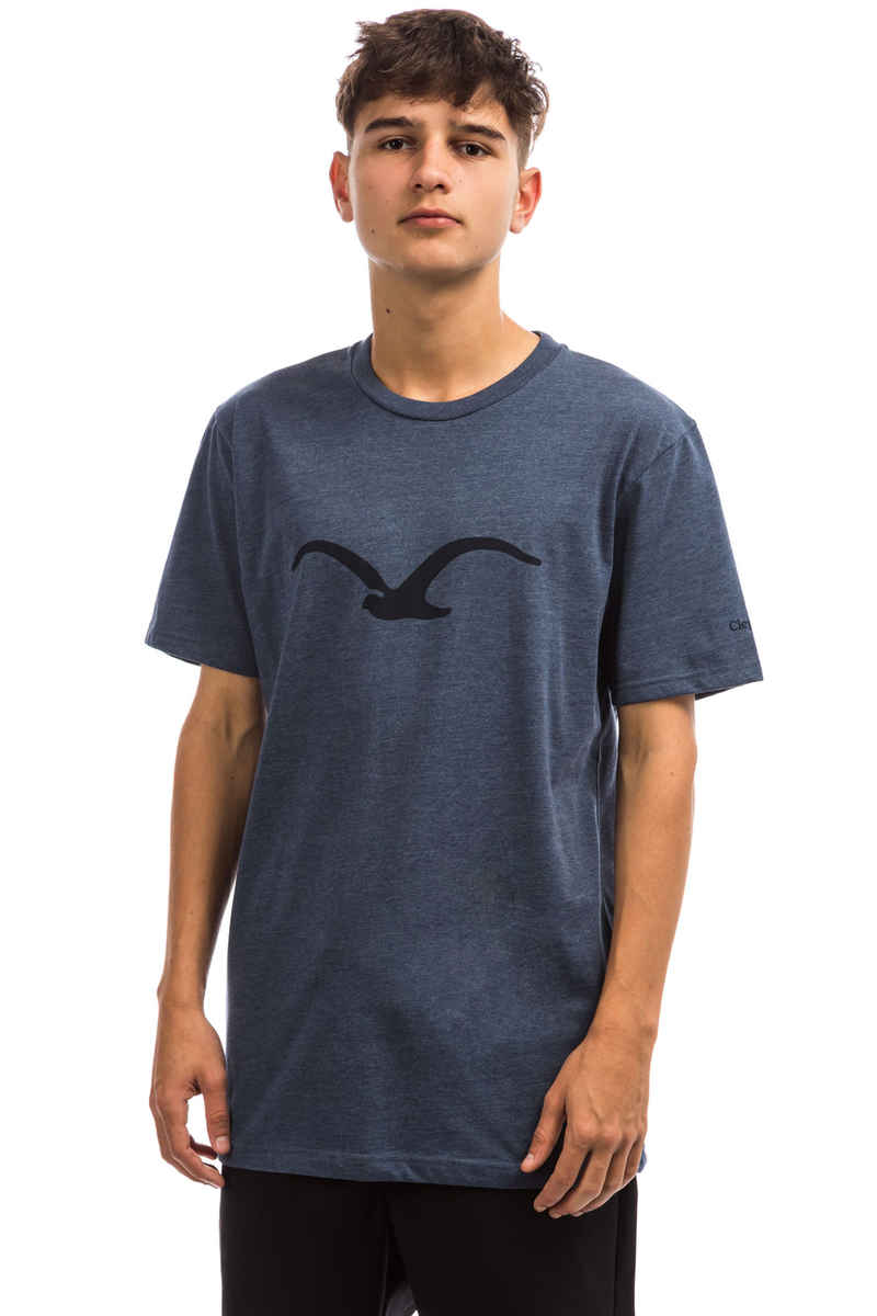 Cleptomanicx Möwe T-shirt (heather blue dark navy)