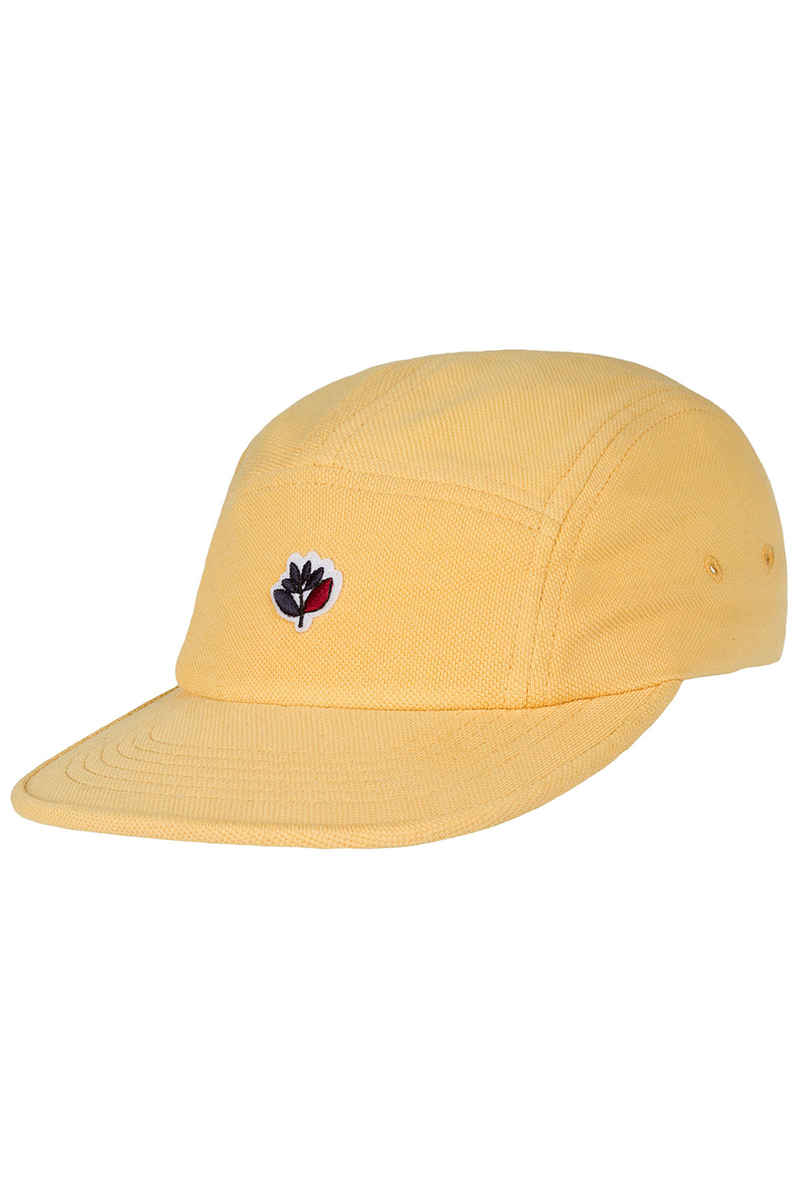 Magenta 5 Panel Gorra (pale yellow)