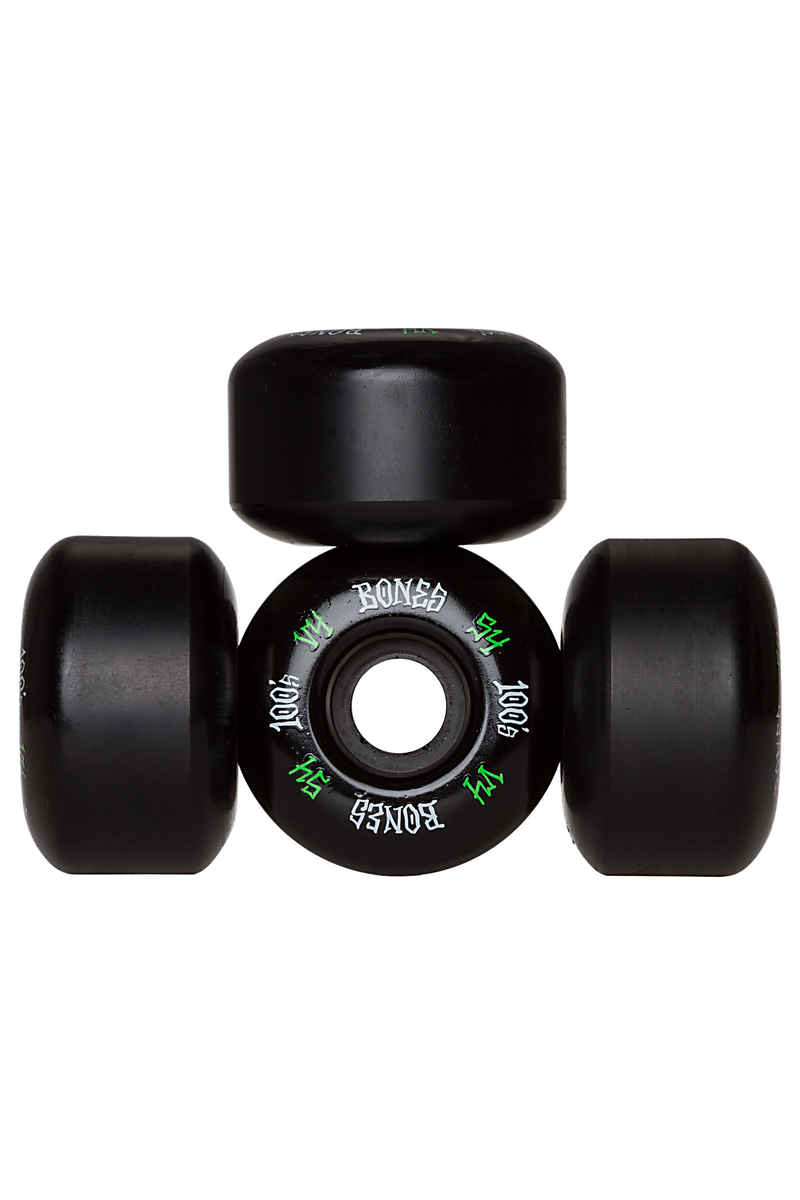 Bones 100's-OG #17 V4 Rueda (black green) 54mm 100A Pack de 4