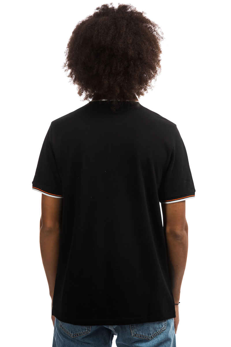 Carhartt WIP Script Embroidery Polo-Shirt (black white pepper)
