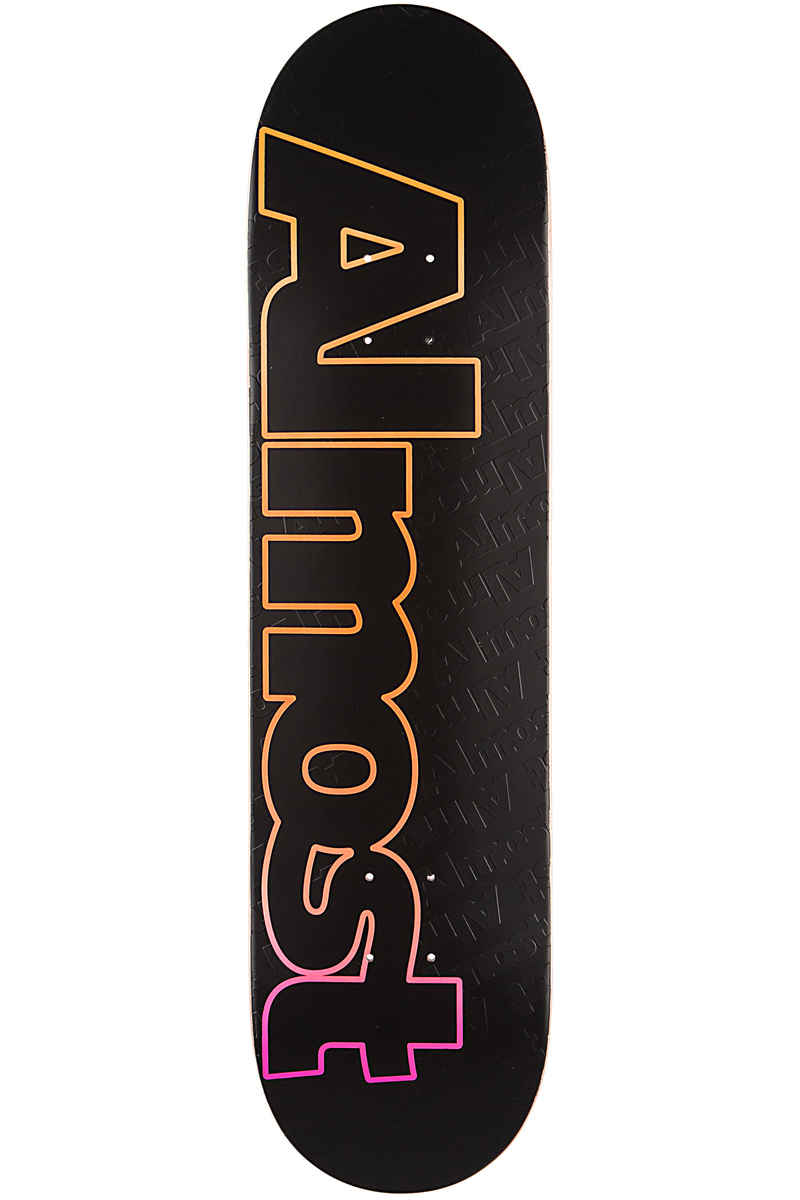 Almost Faded Outline 8" Deck (black)