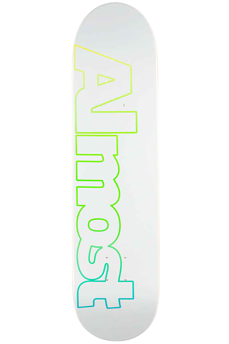 Almost Faded Outline 7.75" Deck (white)