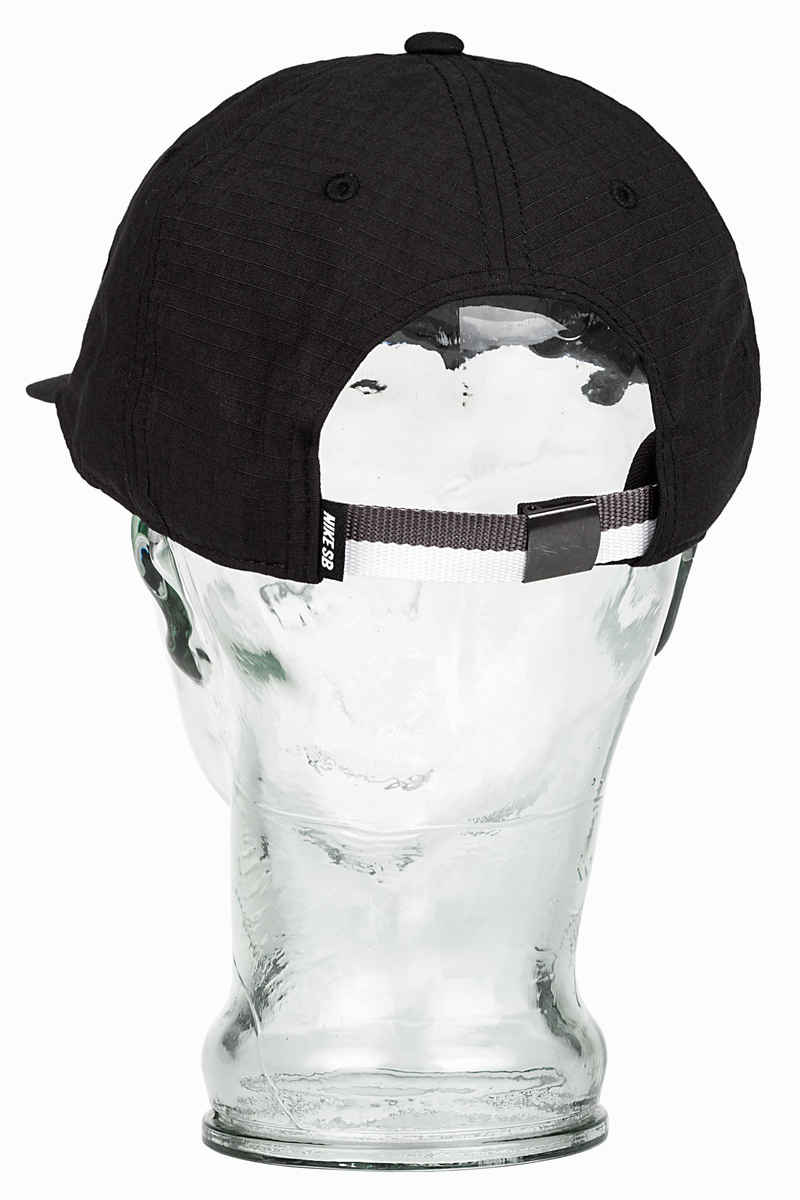 Nike SB Heritage86 Flatbill Strapback Cappellino (black)