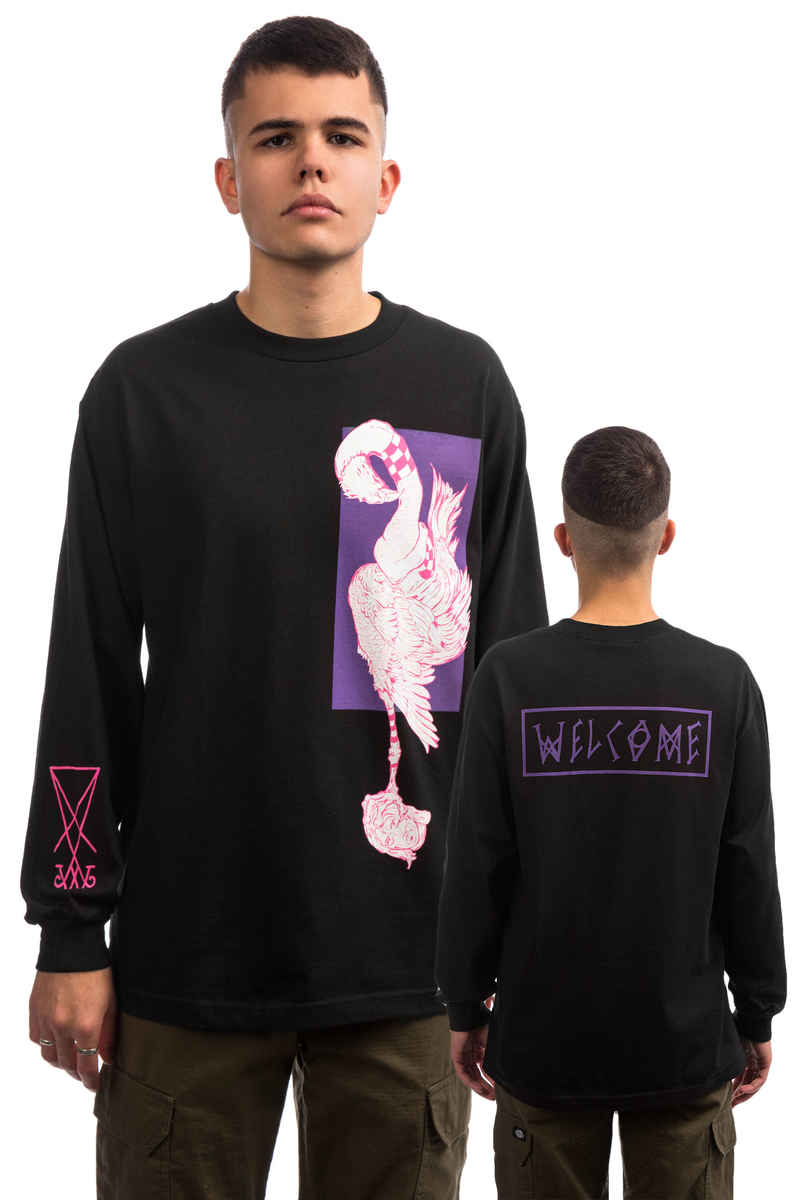 Welcome Rubberneck Longsleeve (black purple pink)