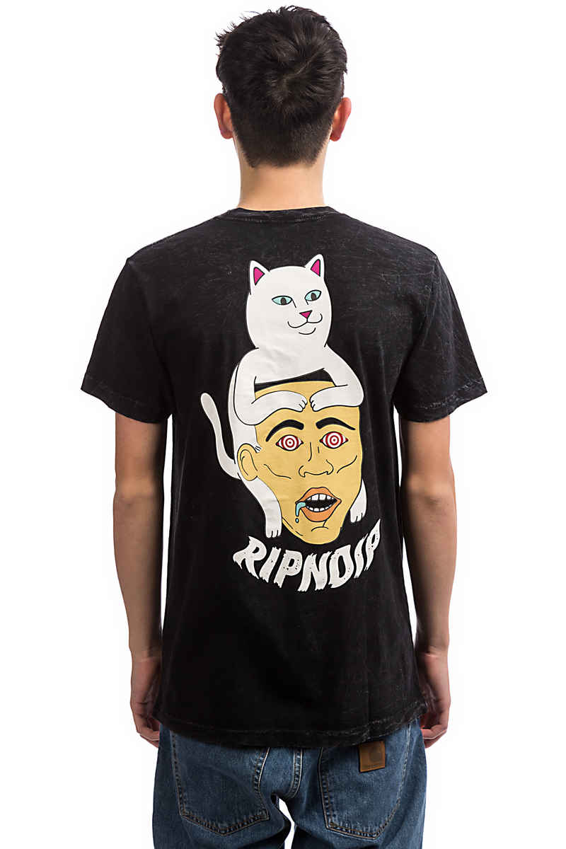 RIPNDIP Nerm Hat T-Shirt (grey mineral wash)