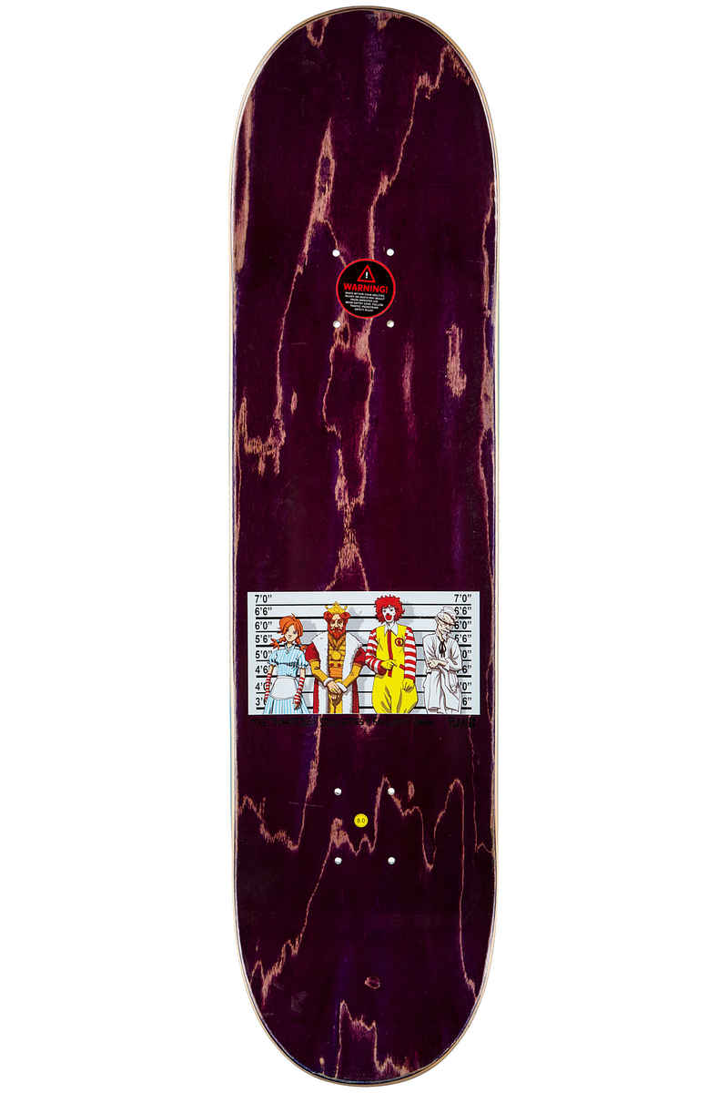Plan B Team Fast Food 8" Planche Skate (multi)