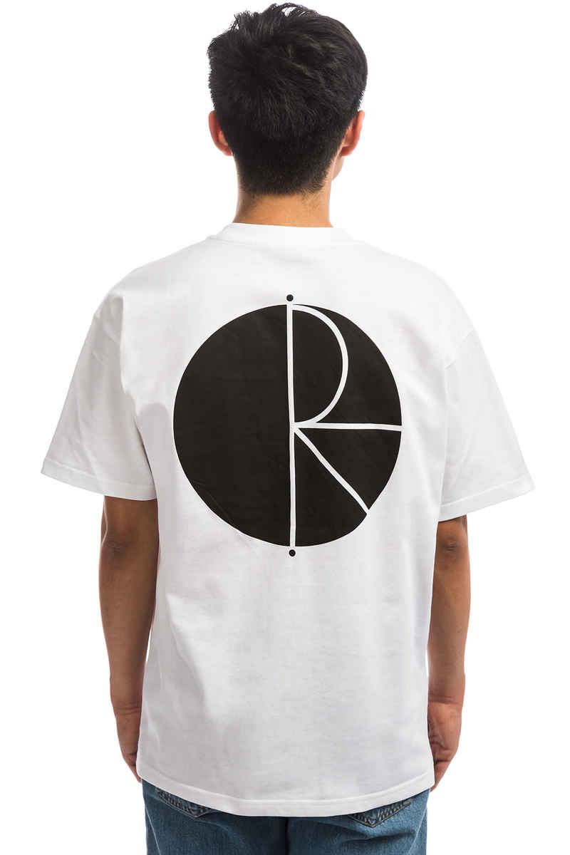 Polar Skateboards Fill Logo T-Shirt (white black)