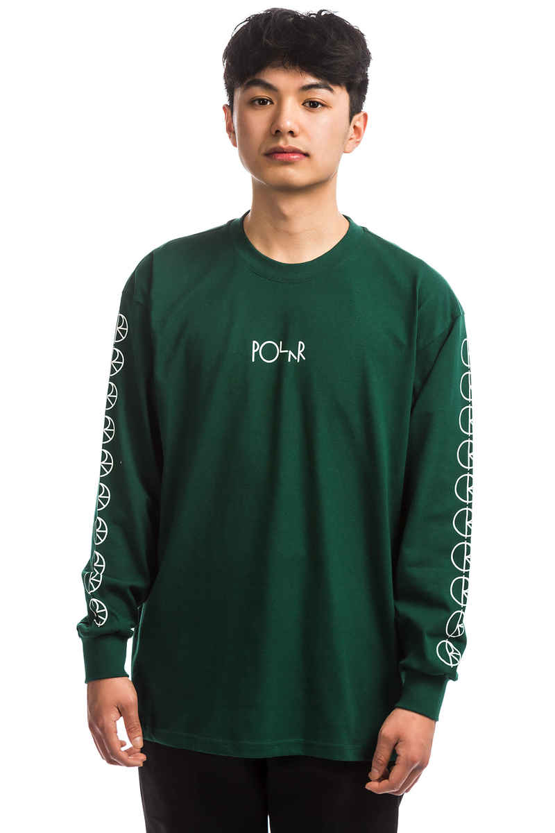 Polar Skateboards Racing Camiseta de manga larga (dark green)