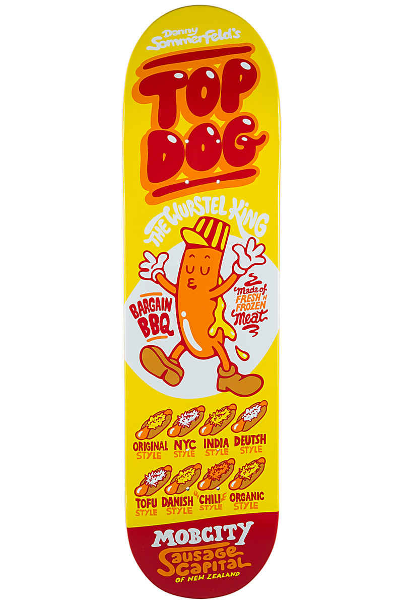 MOB Skateboards Fast Food Topdog 8.25" Planche Skate (multi)