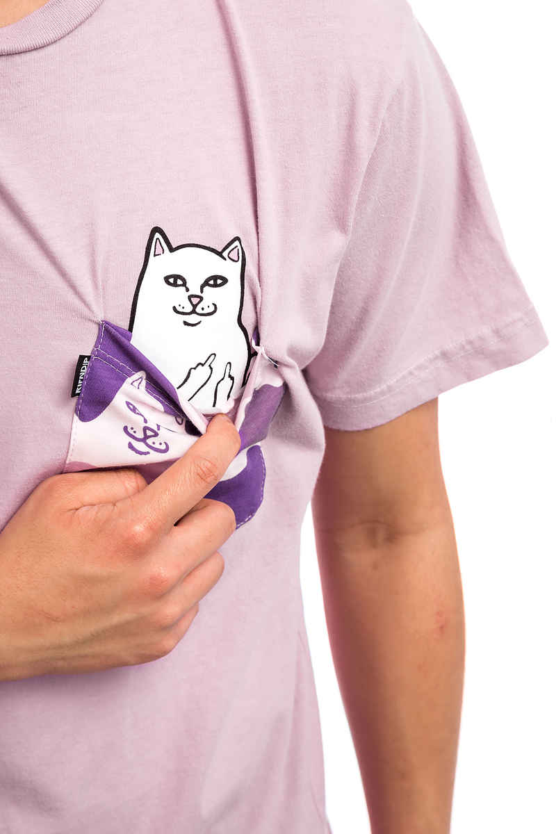 RIPNDIP Lord Nermal Camo Pocket T-Shirt (purple camo)