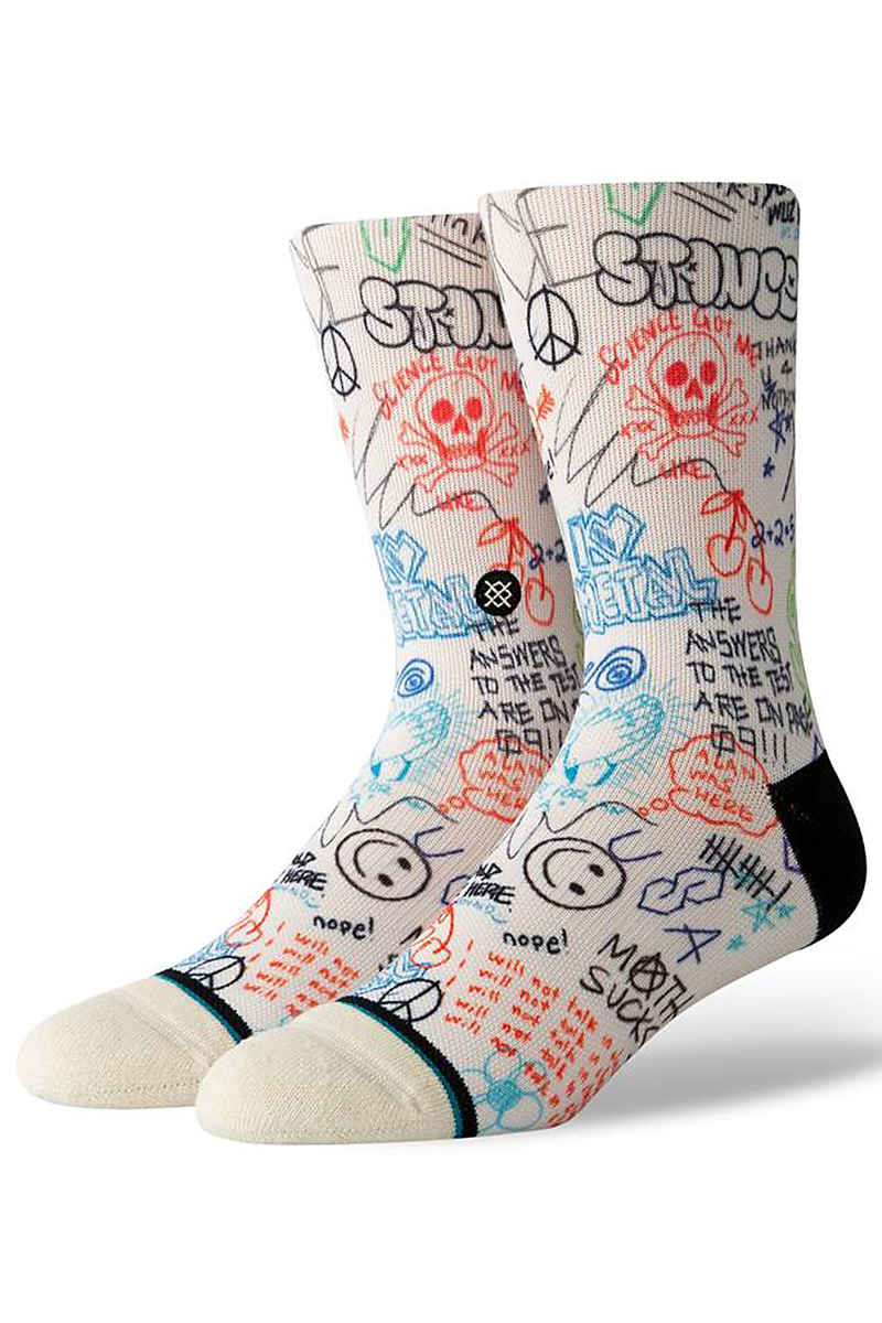 Stance Desk Scribbs Calcetines US 6-12 (natural) Pack de 1