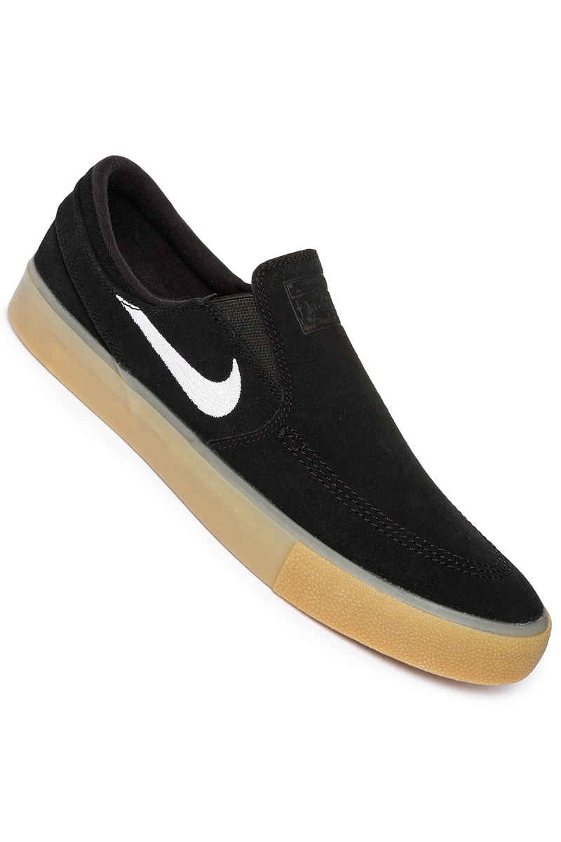 Nike SB Zoom Janoski Slip RM Schoen (black white gum light brown)