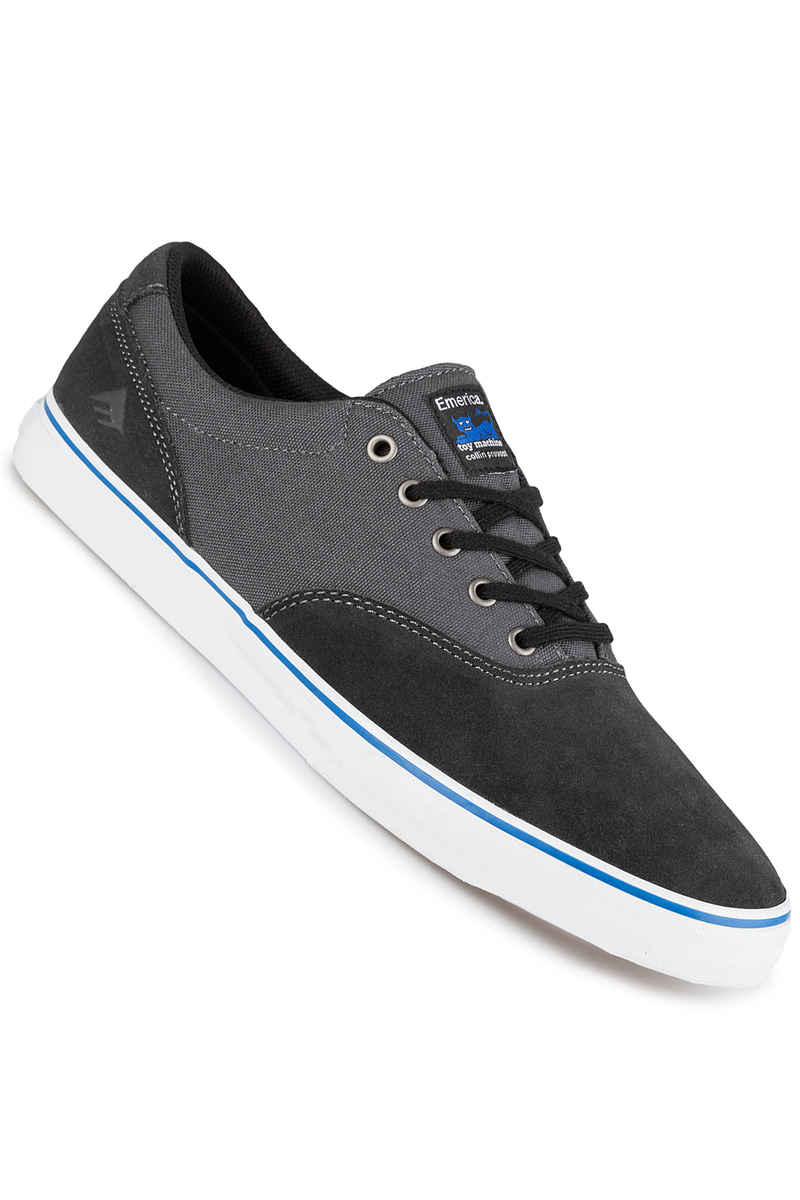 Emerica x Toy Machine The Provost Slim Vulc Chaussure (black grey)