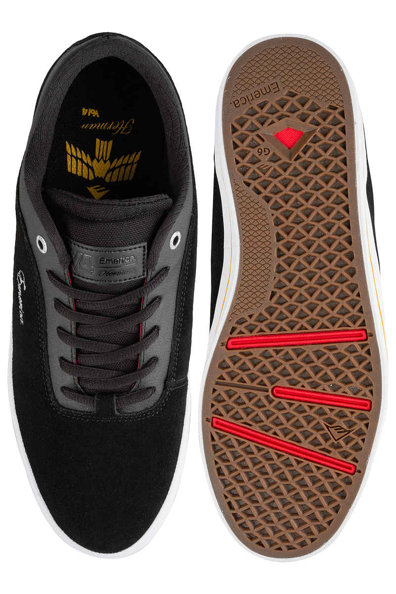 Emerica x Vol 4 G-Code Re-Up Shoes (black white gold)