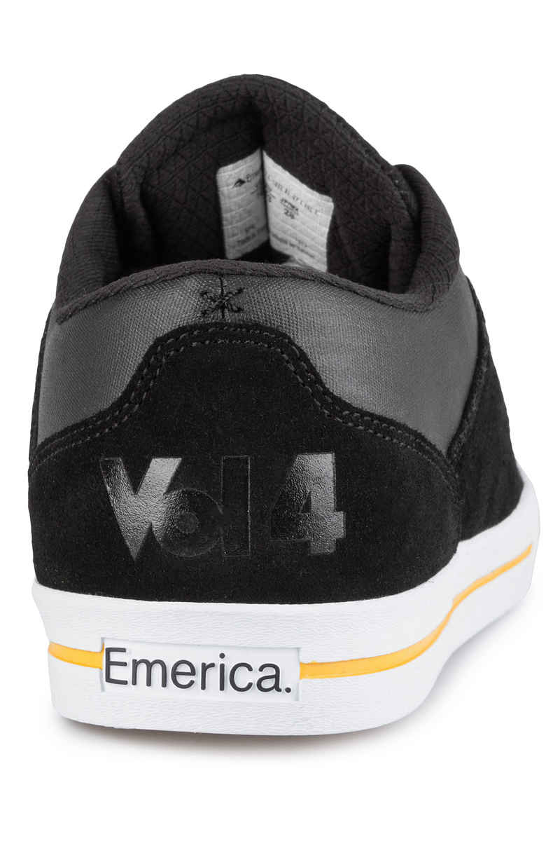 Emerica x Vol 4 G-Code Re-Up Shoes (black white gold)