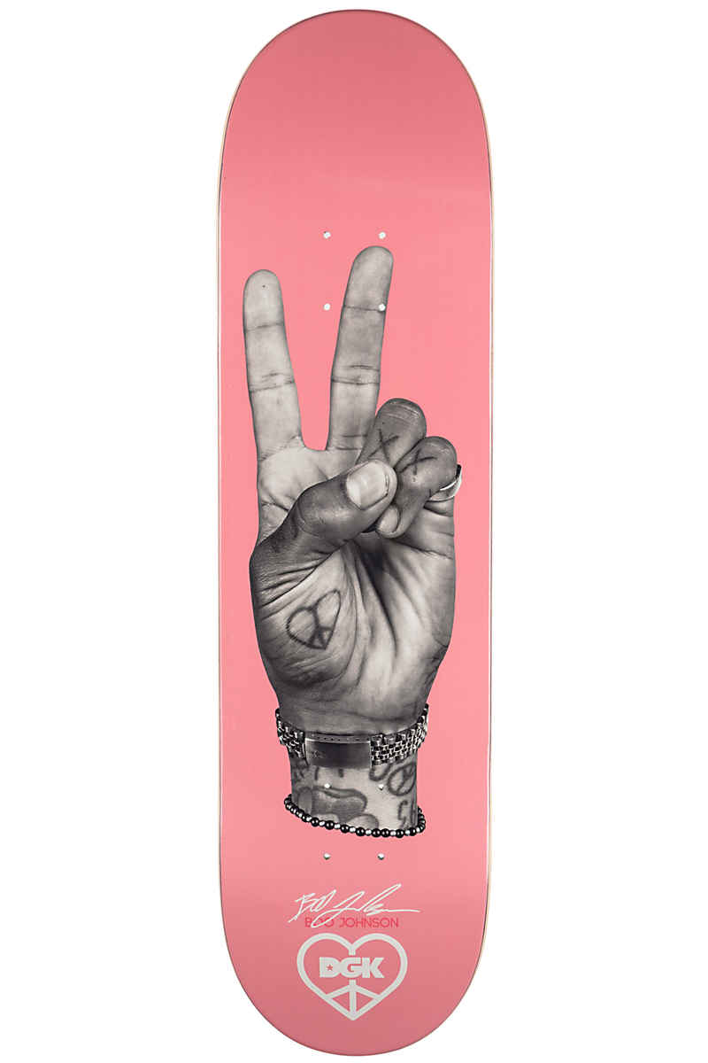 DGK Skateboards Peace & Love 8.25" Deck (pink)