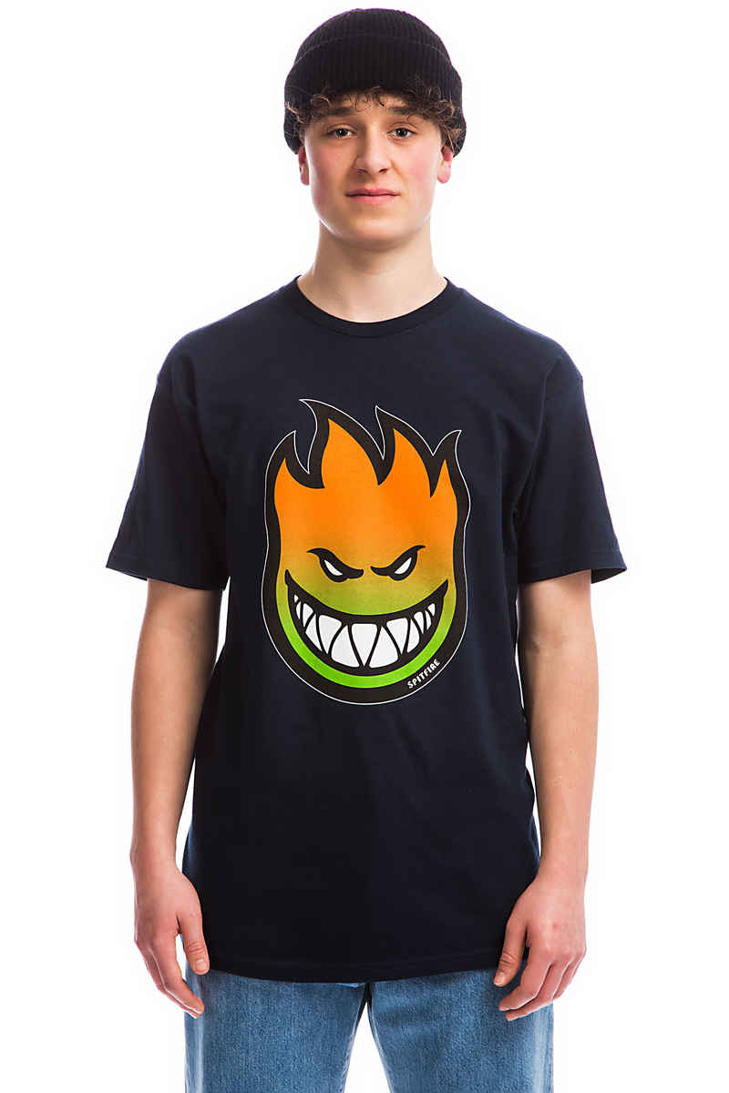 Spitfire Bighead Fade Fill T-Shirt (navy)