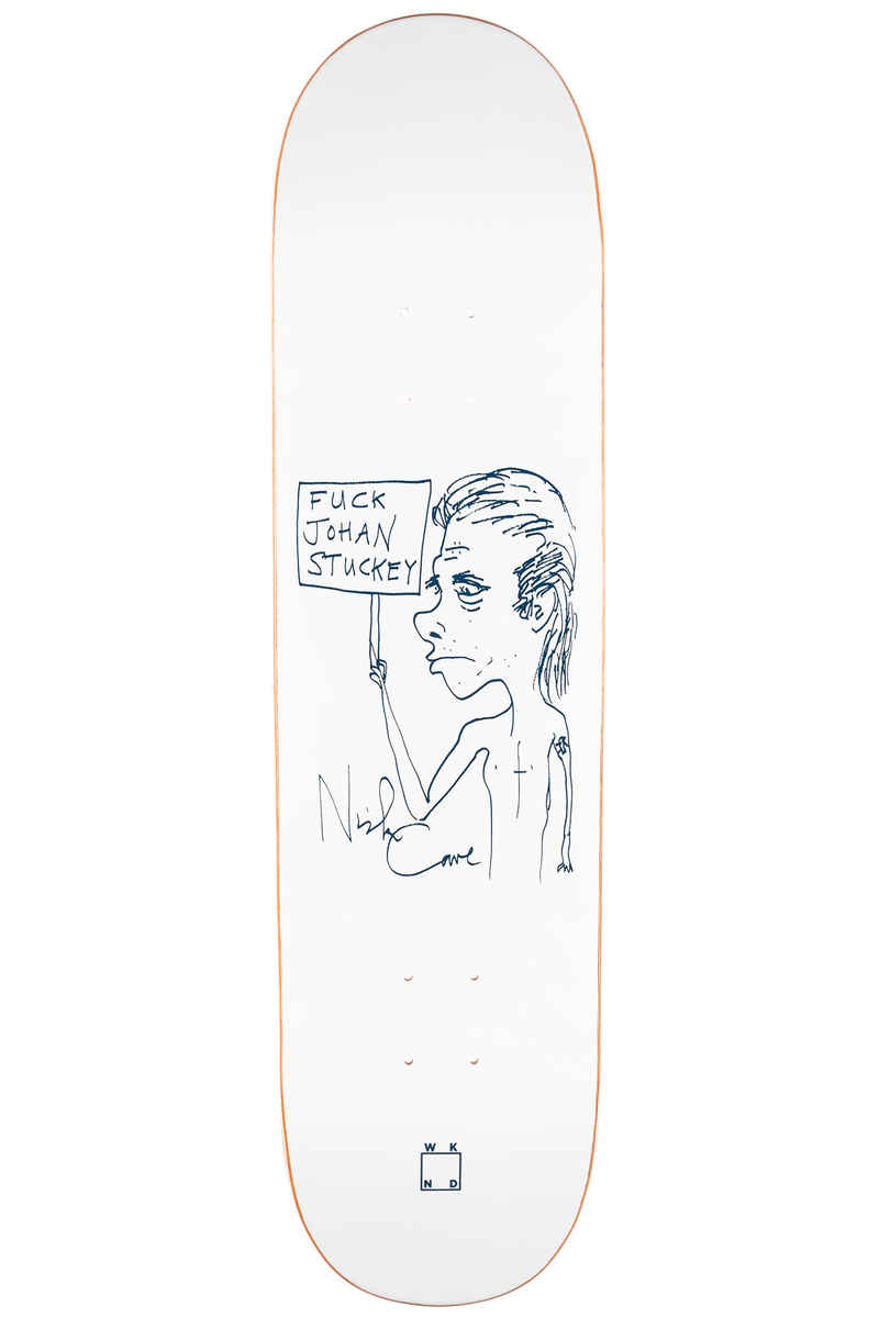 WKND Fuck Johan Stuckey 8.25" Tabla (white)
