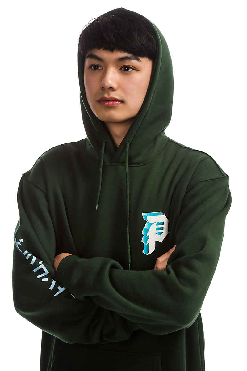 Primitive x Dragon Ball Z Dirty P Broly sweat à capuche (dark green)