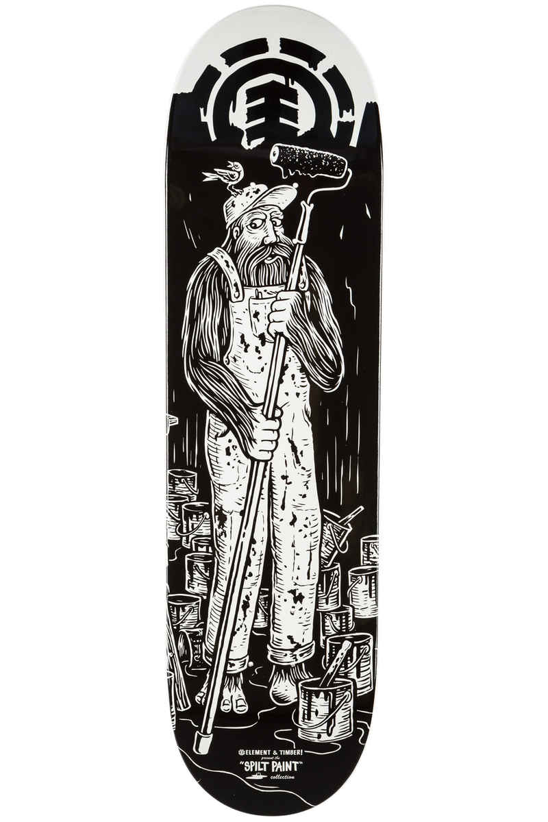 Element x Timber Split Paint Sasquatch 8.38" Deck (black white)