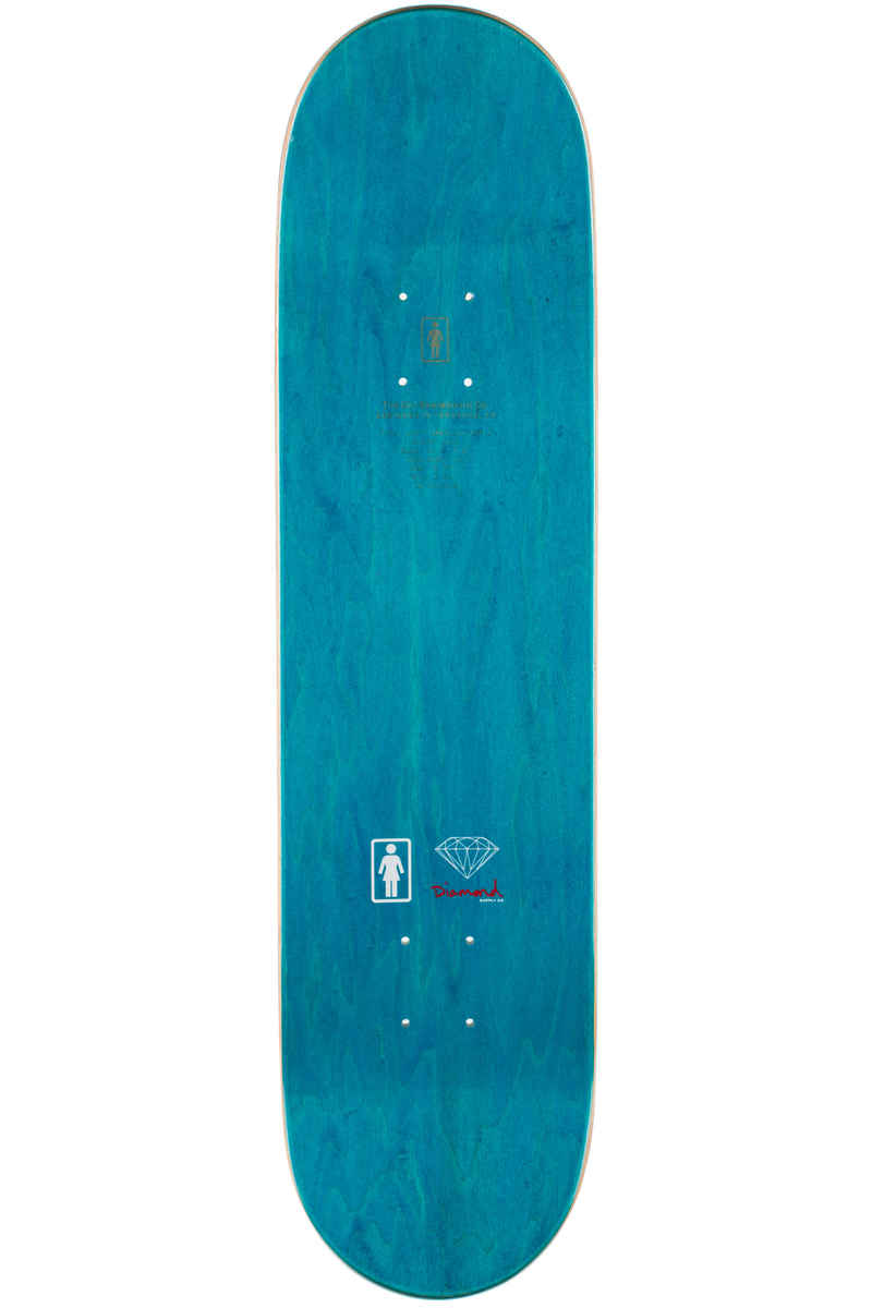 Girl x Diamond Carroll 8" Deck (turquoise)