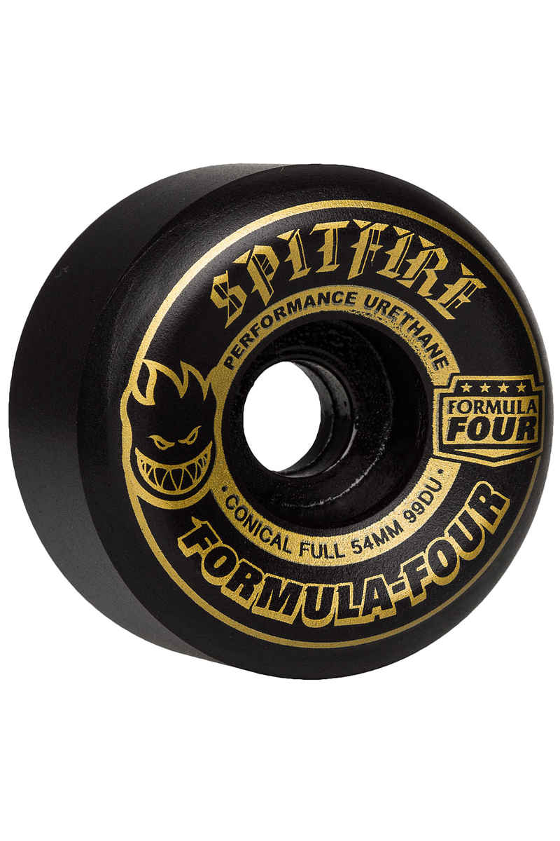 Spitfire Formula Four Blackouts Conical Full Wheels (black bronze) 54mm 99A 4 Pack