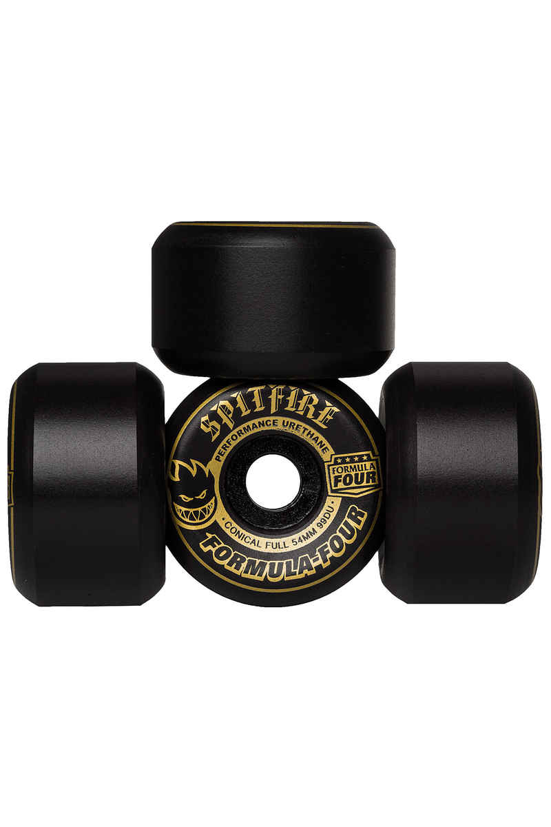 Spitfire Formula Four Blackouts Conical Full Wheels (black bronze) 54mm 99A 4 Pack