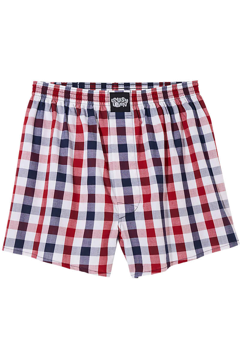 Lousy Livin Underwear Check Boxershorts (squared red)