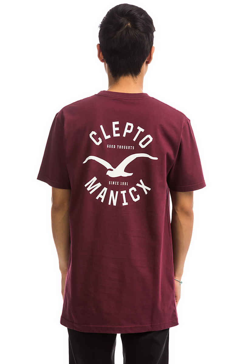Cleptomanicx Game T-Shirt (windsor wine)
