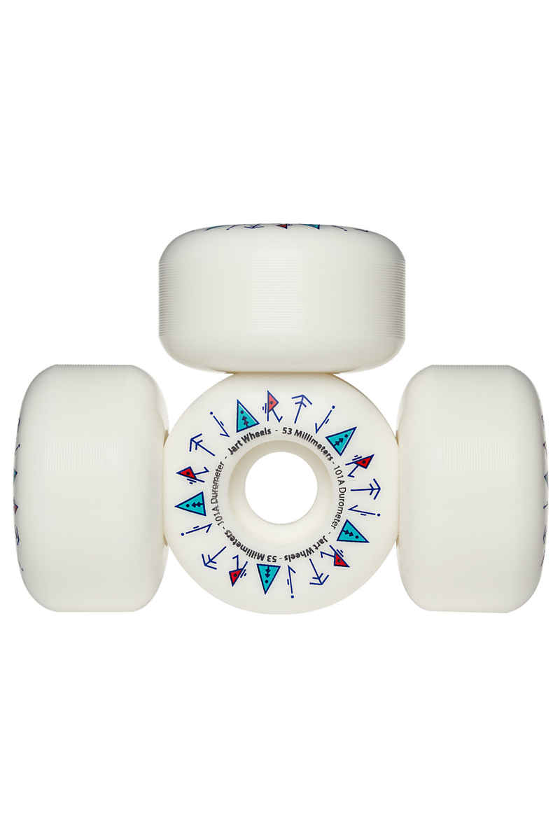 Jart Skateboards Totem Rollen (white) 53mm 101A 4er Pack