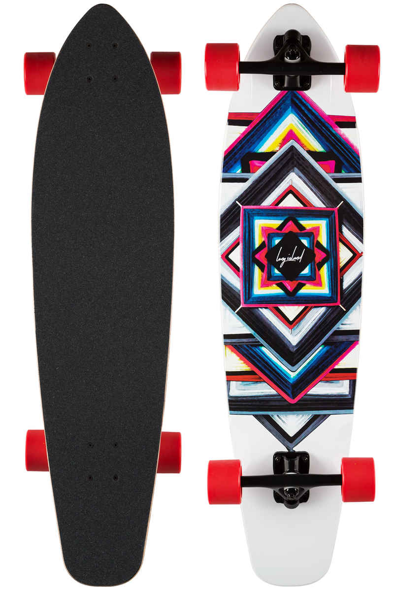 Long Island Navajo Essential 37" (94cm) Complete-Longboard (white)