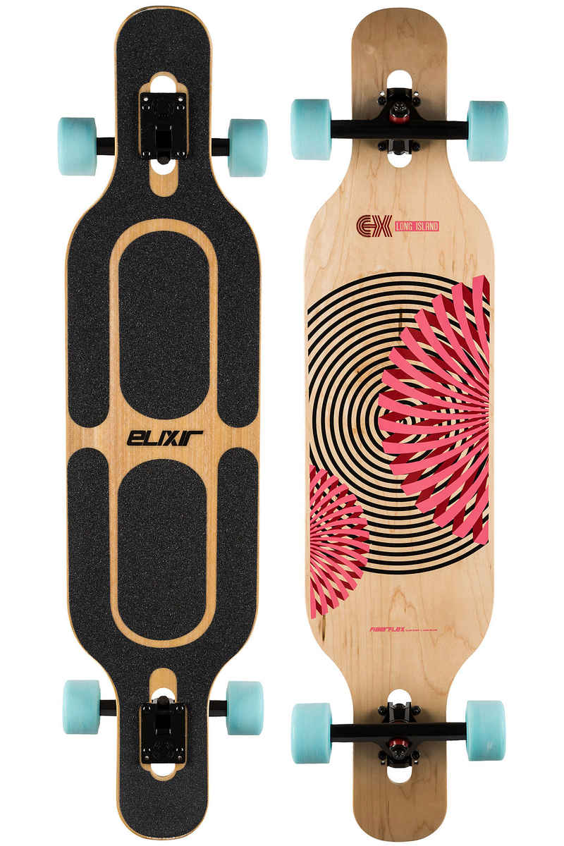Long Island Geo V2 - Flex 1 40" (101,5cm) Komplett-Longboard (multi blue)