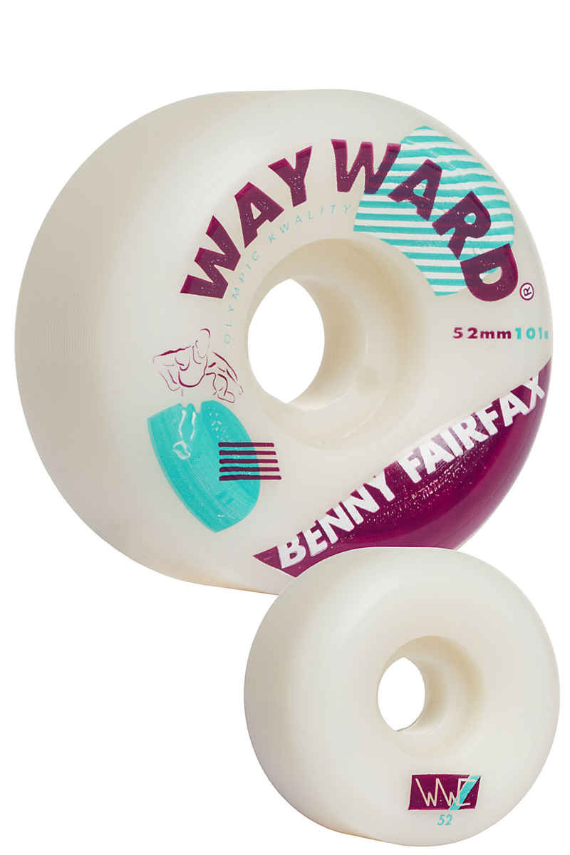 Wayward Fairfax Hurdle Funnel Roue (white) 52mm 101A 4 Pack