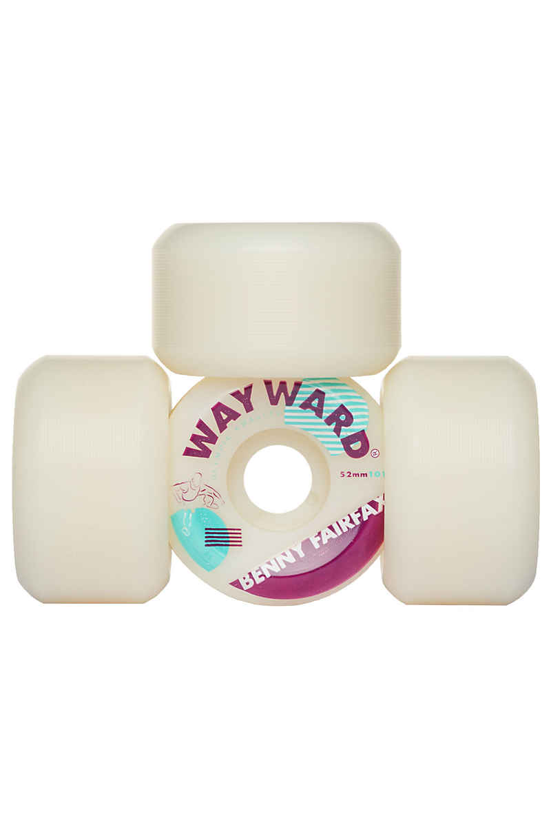 Wayward Fairfax Hurdle Funnel Roue (white) 52mm 101A 4 Pack