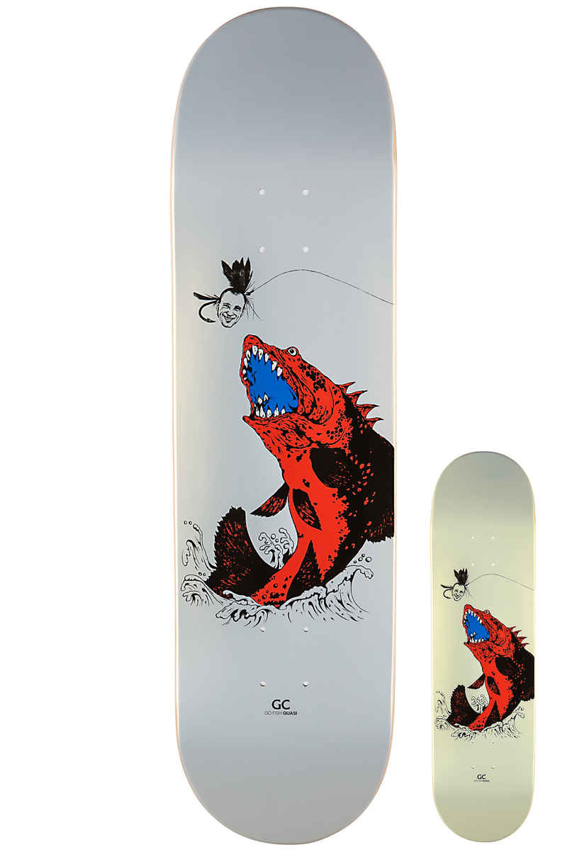 Quasi Skateboards Crockett Go Fish 8.375" Deck (gold)