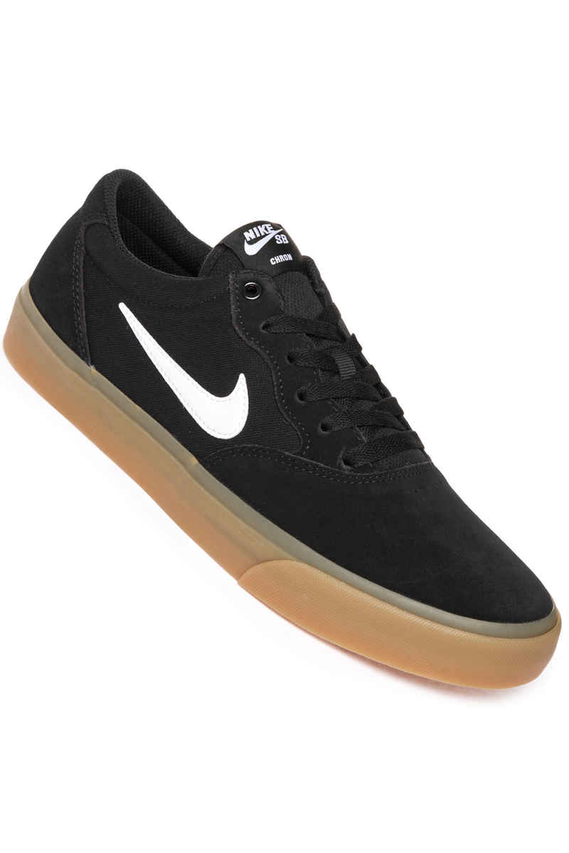 Nike SB Chron Solarsoft Shoes (black white gum)