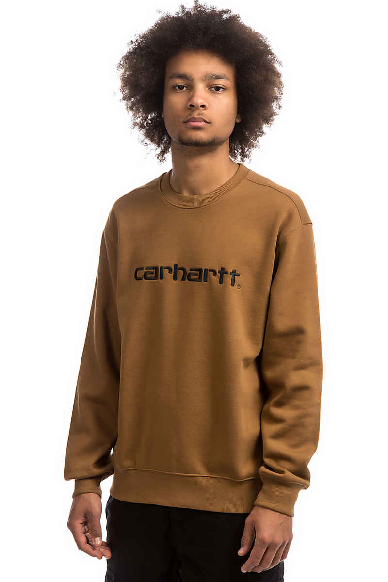 Carhartt WIP Basic Sweater (hamilton brown black)