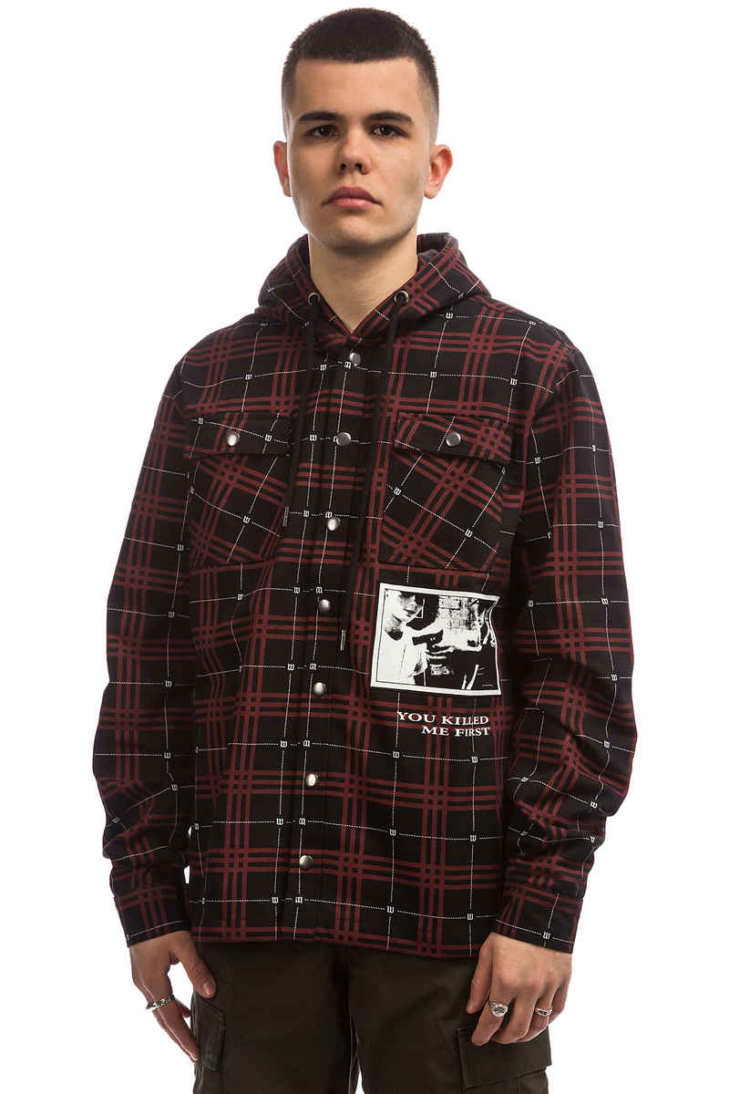 Wasted Paris Tartan Veste (black red)