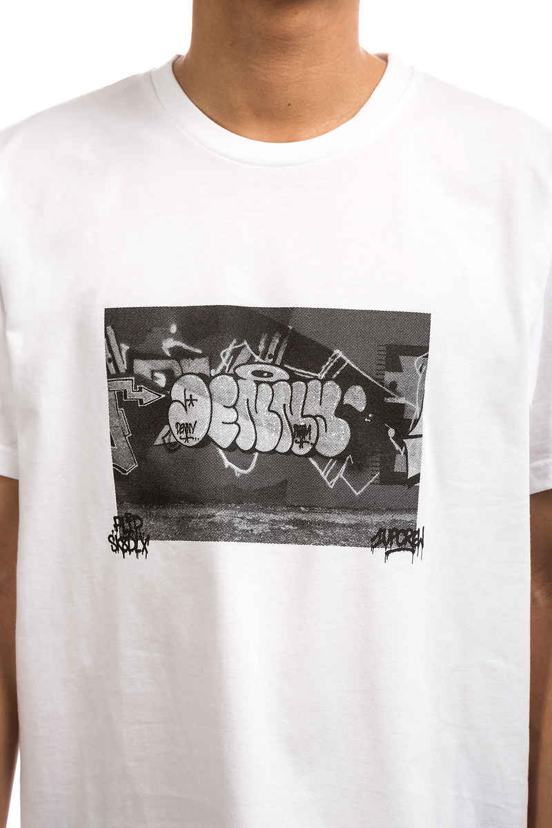 SK8DLX x Flip Skateboards 1UP Denny II T-Shirt (white)