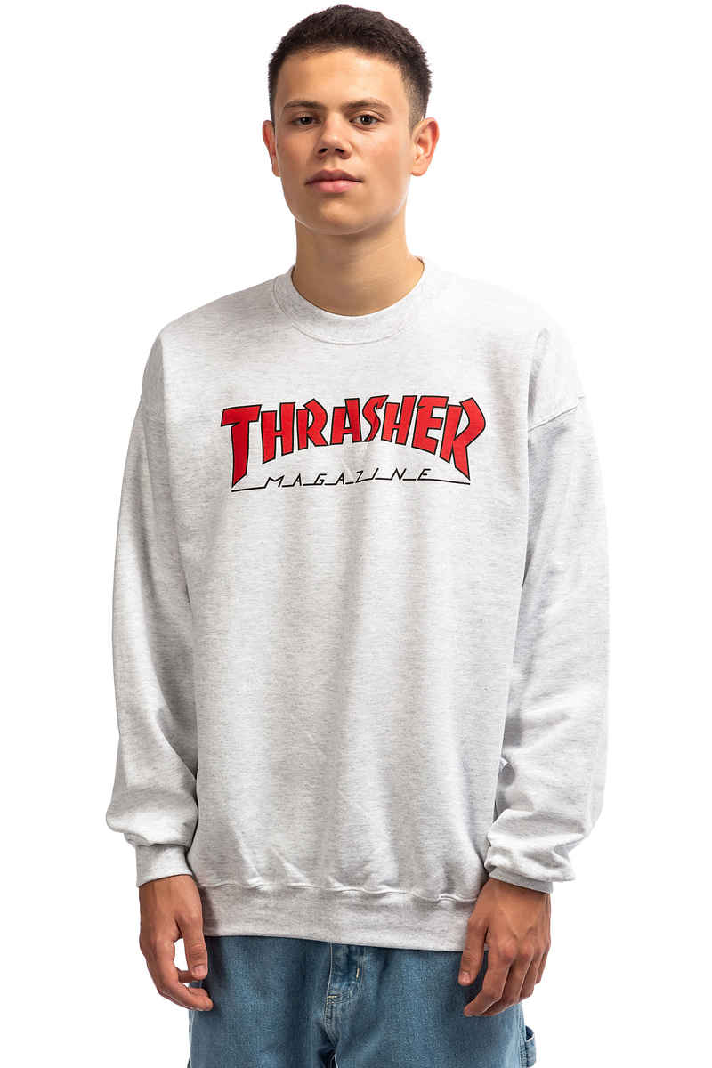 Thrasher Outlined Sweatshirt (ash grey)