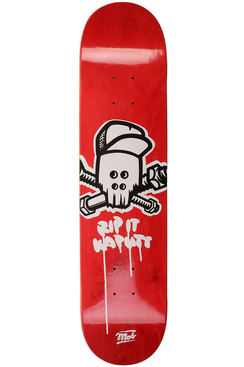 MOB Skateboards Metal Skull 7.5" Planche Skate (red veneer)