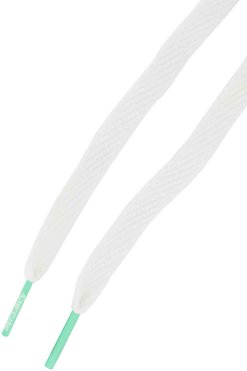 Mr. Lacy Flatties Glow In The Dark Schnürsenkel (white green)