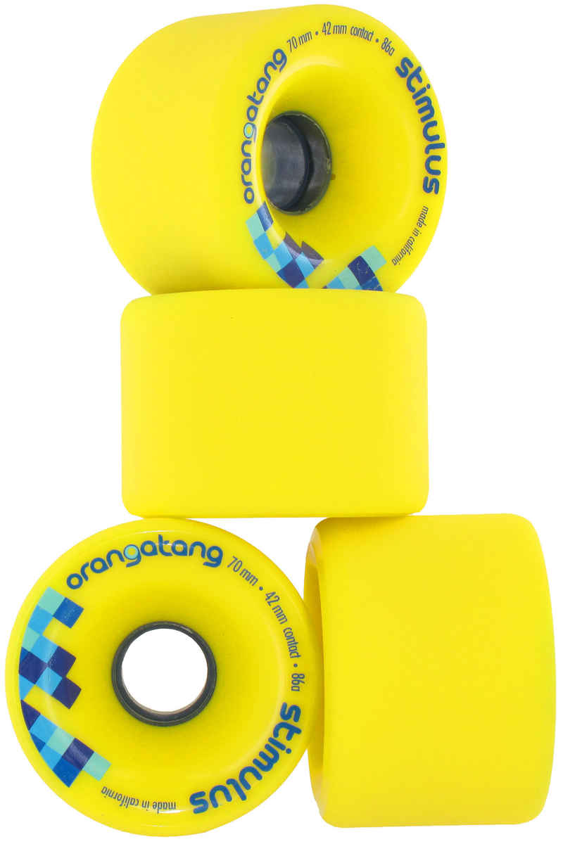 Orangatang Stimulus 70mm 86A Wheels (yellow) 4 Pack