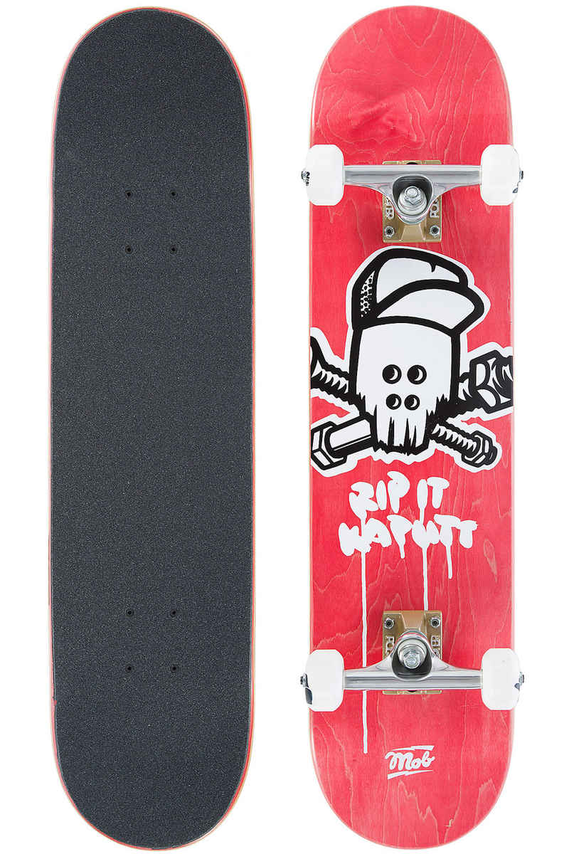 MOB Skateboards Team Skull 7.5" Komplettboard (red)