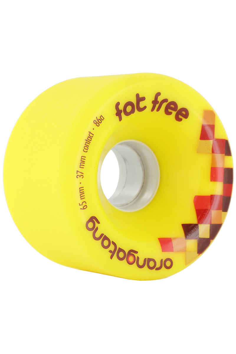 Orangatang Fat Free Rollen (yellow) 4er Pack 65mm 86A