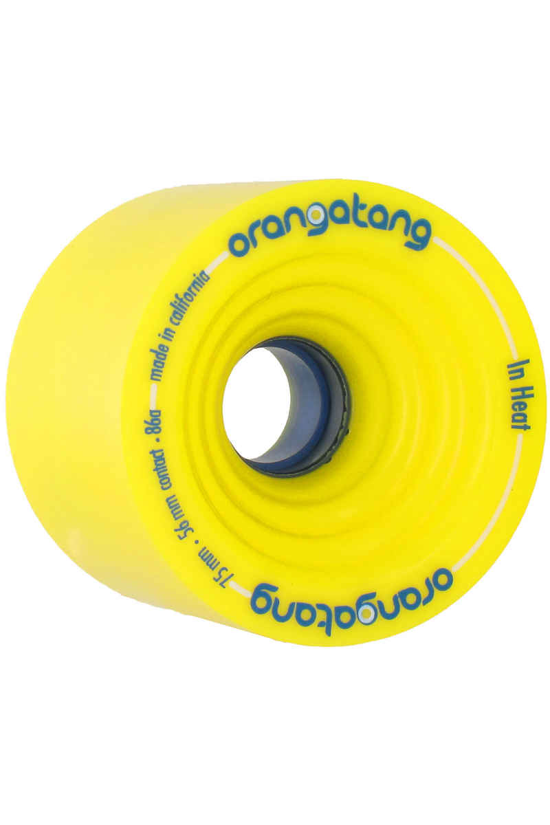 Orangatang In Heat 75mm 86A Rollen (yellow) 4er Pack