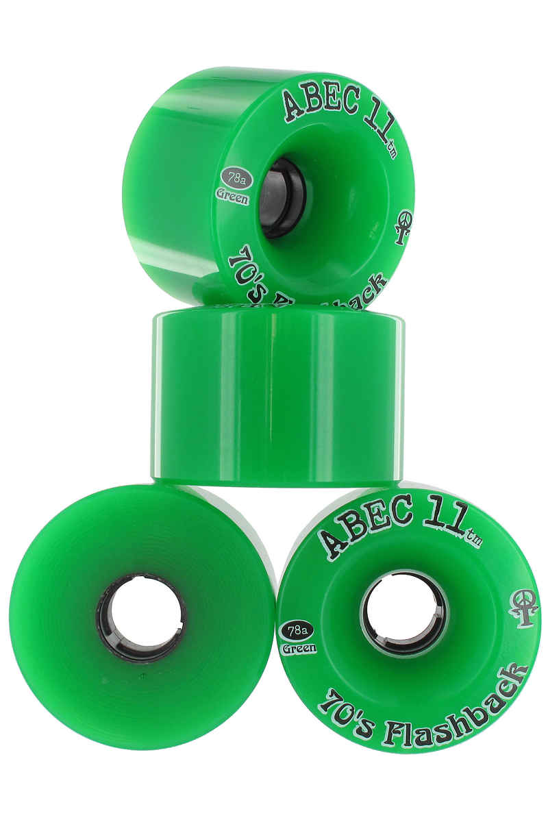 ABEC 11 Flashbacks 70mm 78A Rollen (green) 4er Pack
