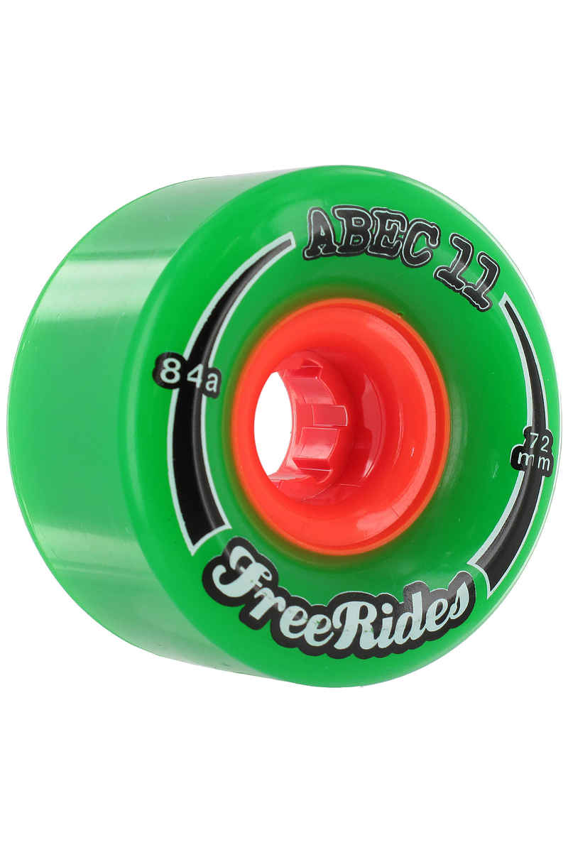 ABEC 11 Classic Freeride 72mm 84A Rollen (green) 4er Pack